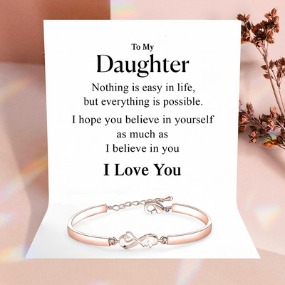 To my Daughter - Forever in my heart Bracelet