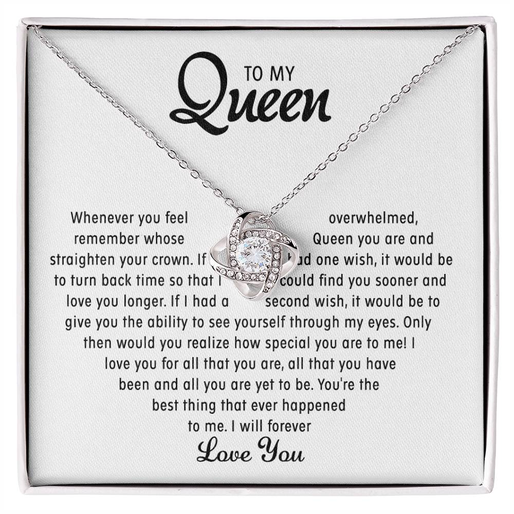 To my Queen - Love pendant necklace