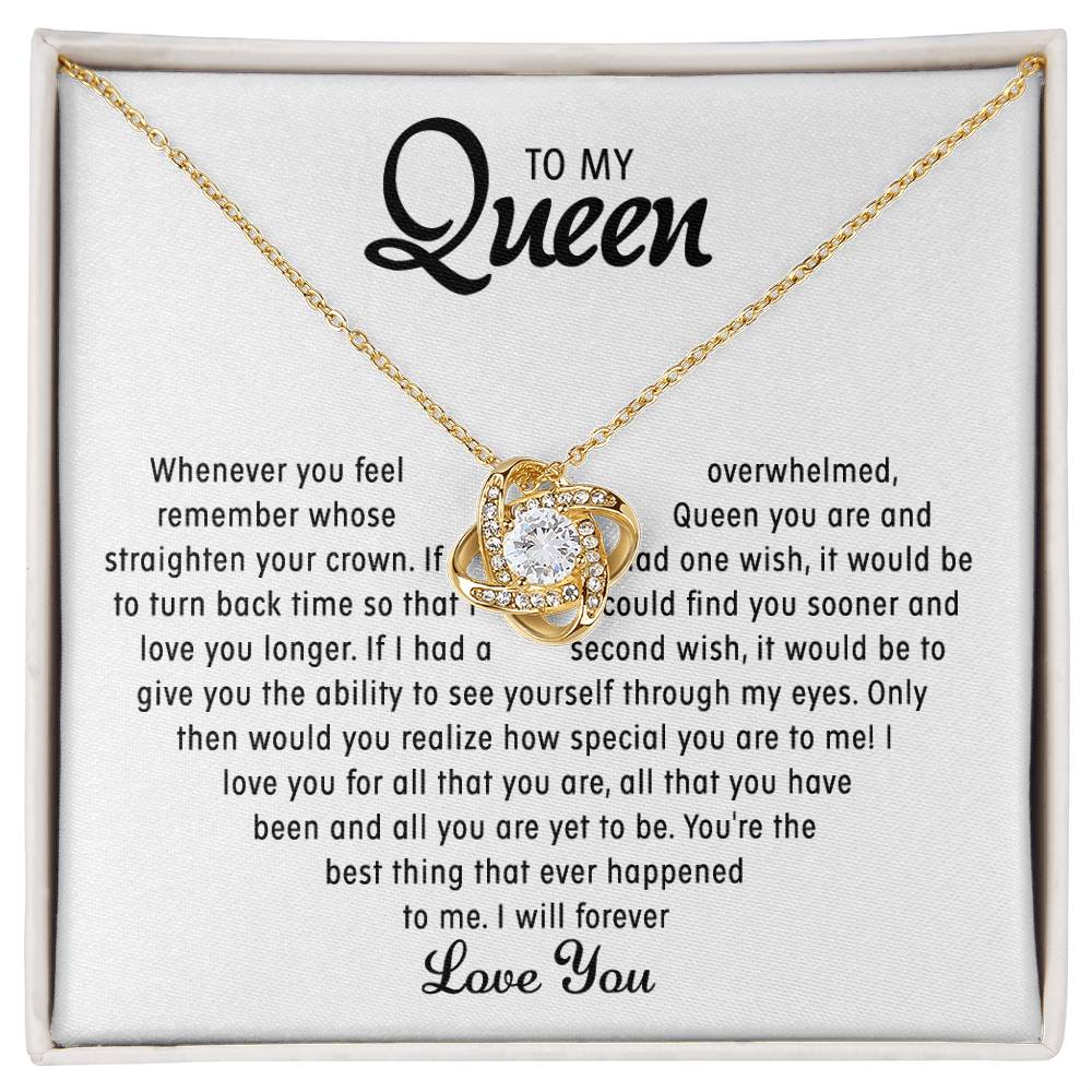 To my Queen - Love pendant necklace