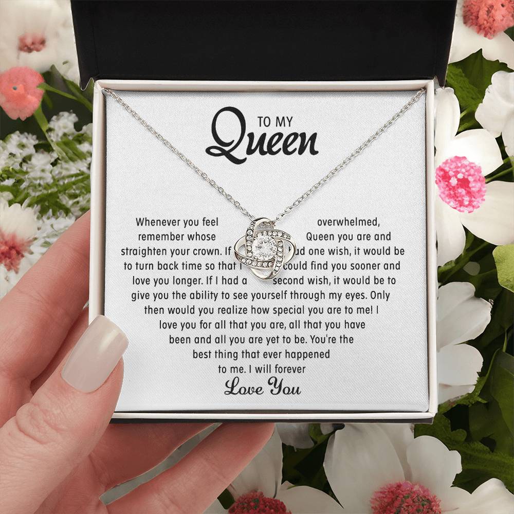 To my Queen - Love pendant necklace