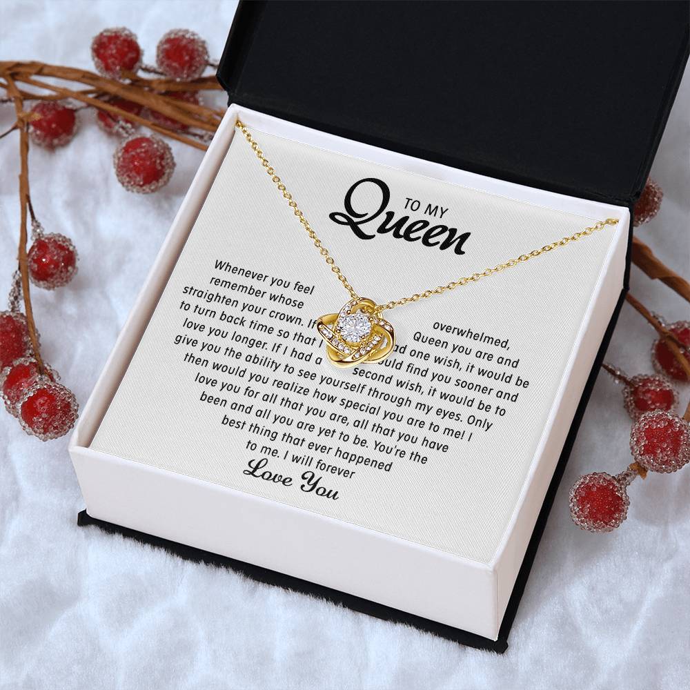 To my Queen - Love pendant necklace