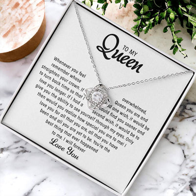 To my Queen - Love pendant necklace