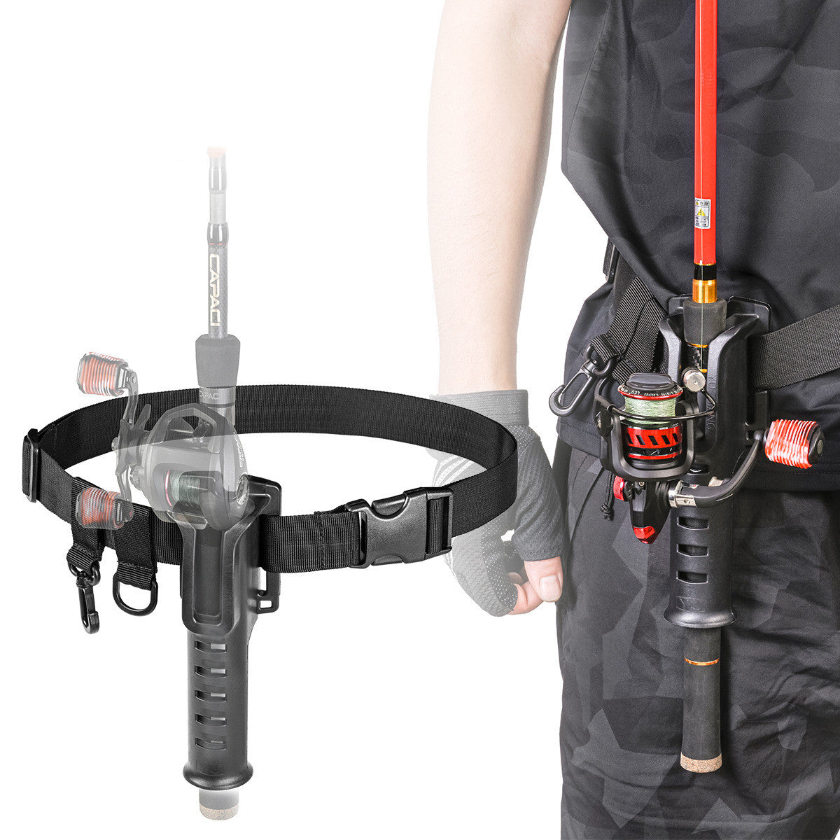 Fishing Rod Waist Holder Belt