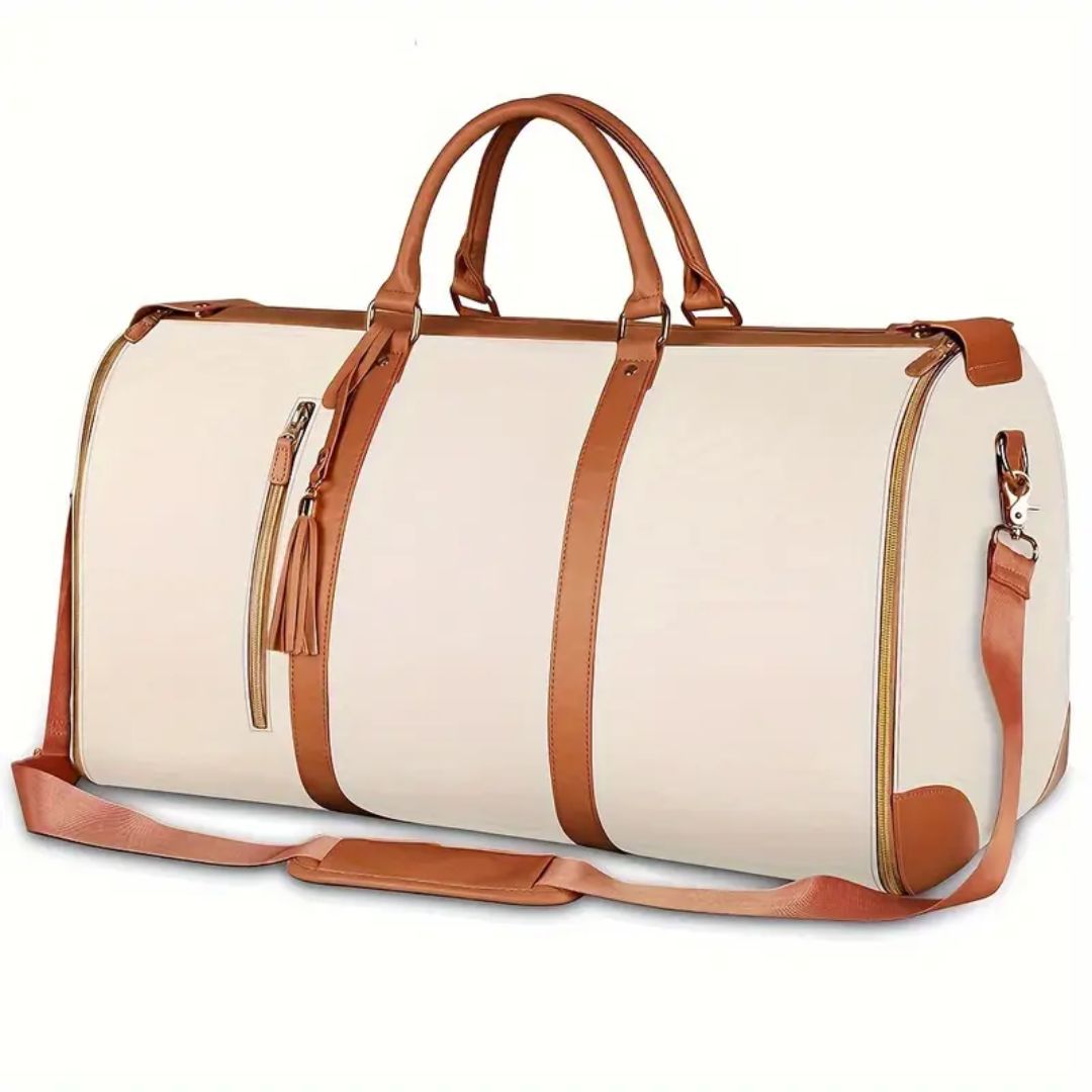 LuxeVoyager – The Perfect Large Leather Weekender Bag for Women and Men