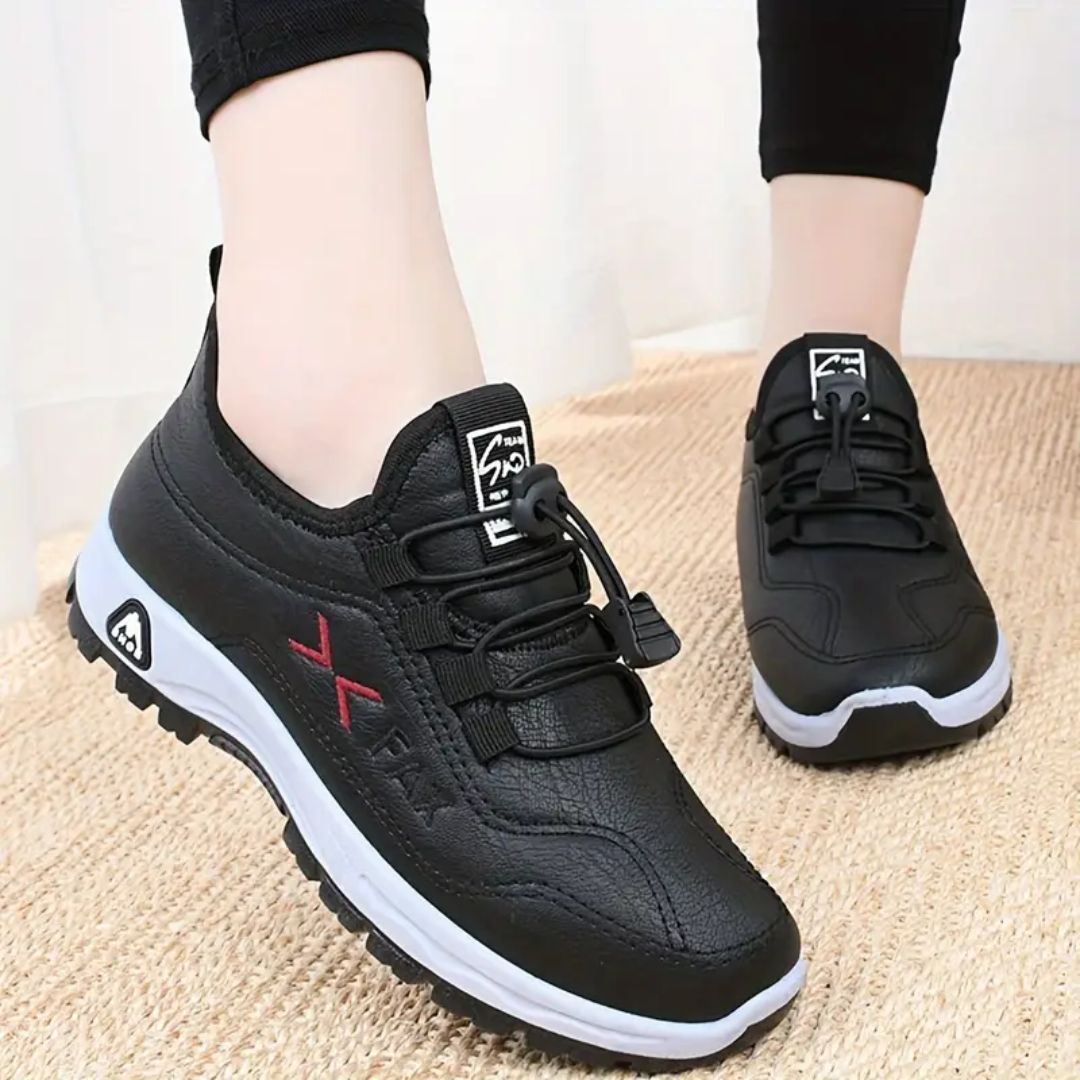 Orthopedic women's shoes with plush lining