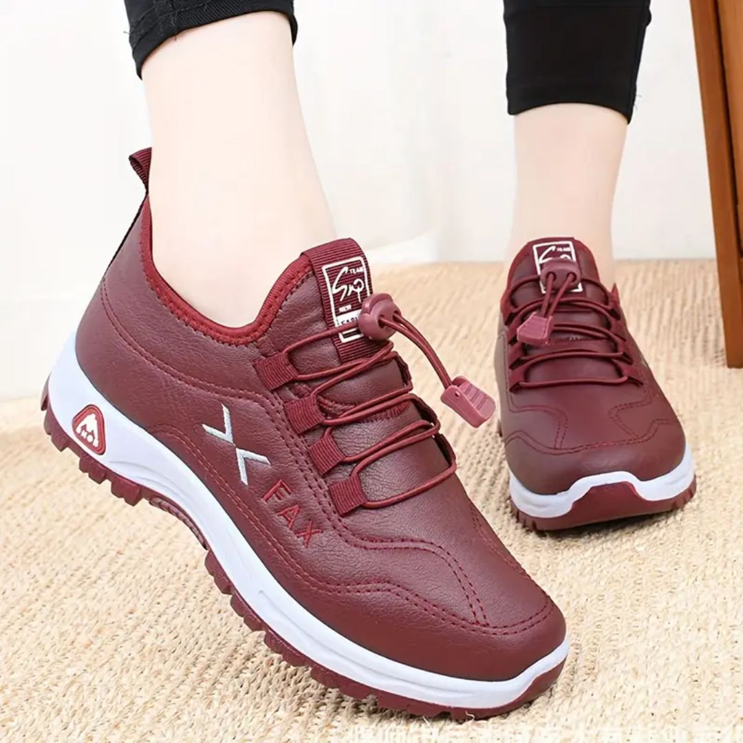 Orthopedic women's shoes with plush lining