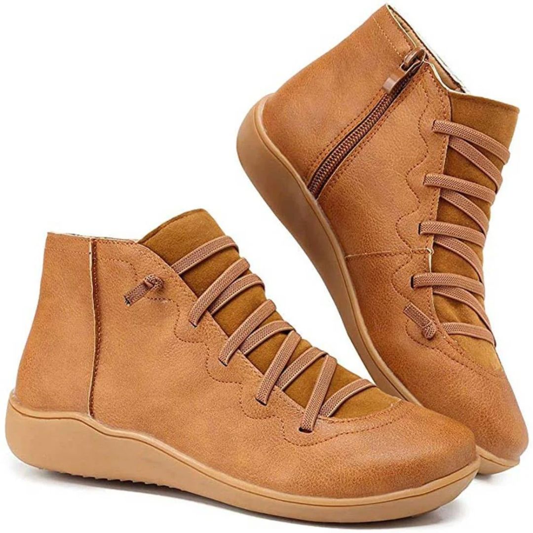 Nina - Comfortable Everyday Leather Ankle Boots