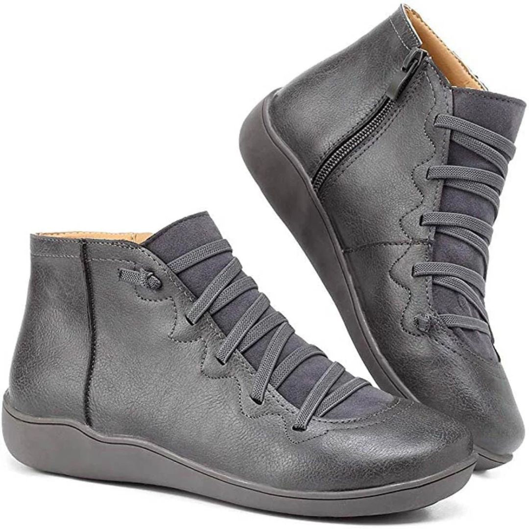 Nina - Comfortable Everyday Leather Ankle Boots