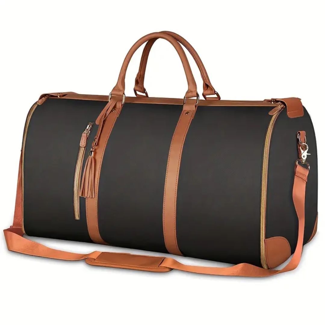 LuxeVoyager – The Perfect Large Leather Weekender Bag for Women and Men