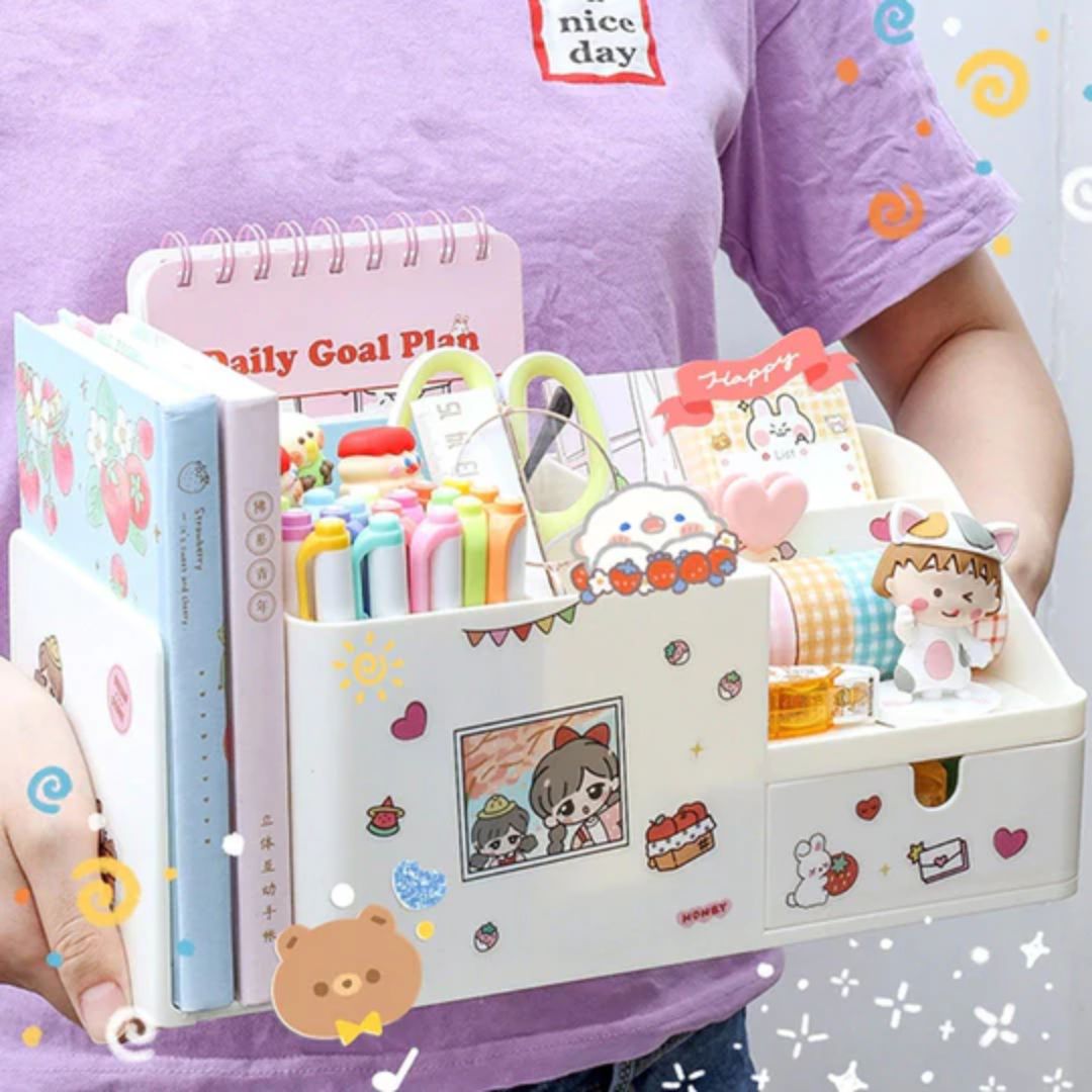 Kawaii Multifunctional Desktop Organiser