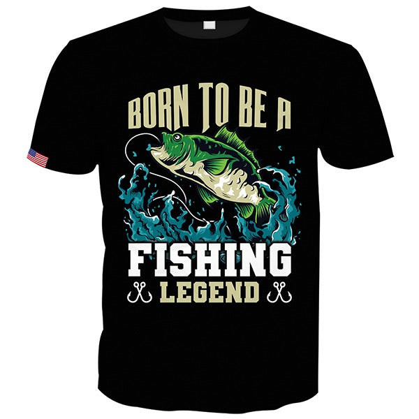 Born To Be A Fishing Legend Unisex T-shirt