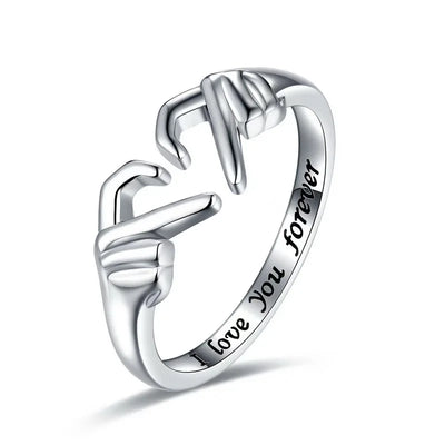 Romantic Heart Hand Adjustable Ring