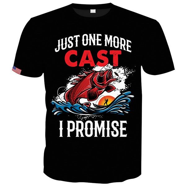 Just One More Cast Bass Fish Unisex T-shirt