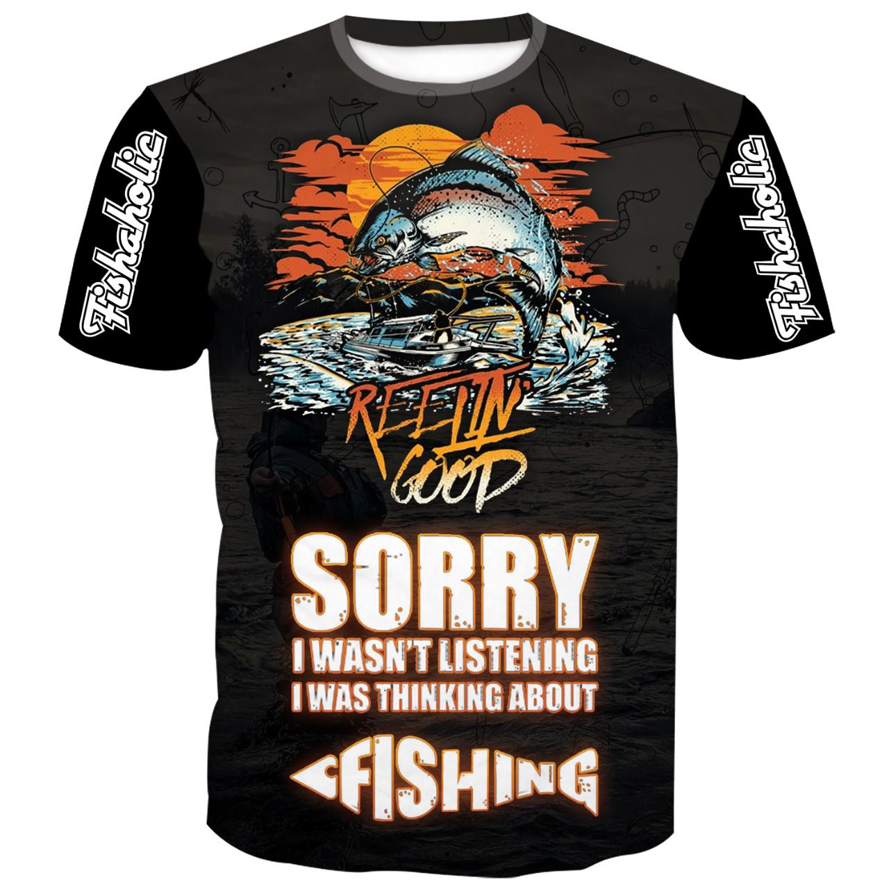 Thinking About Fishing 3D Unisex T-shirt