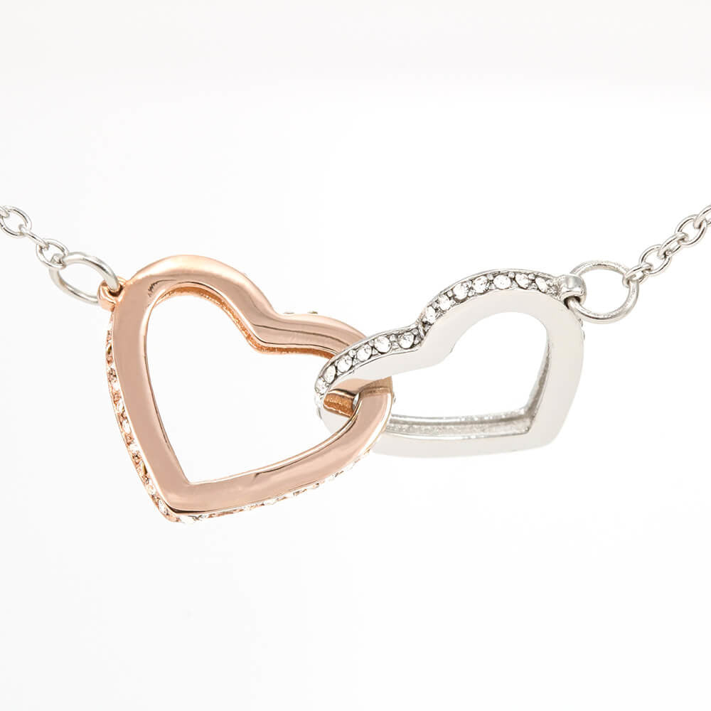 To My Beautiful Granddaughter - Always Keep Me In Your Heart - Interlocking Hearts Necklace